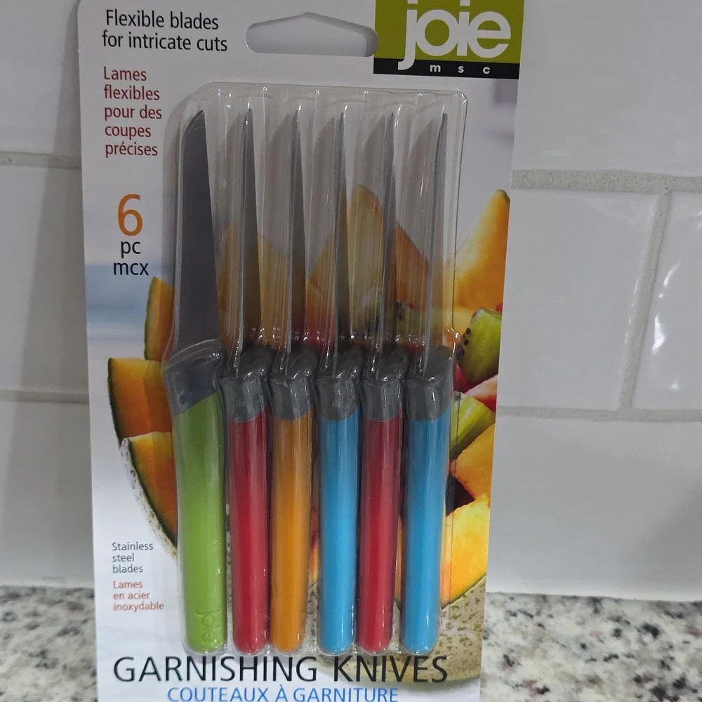 6 Pc Garnishing Knifes Set